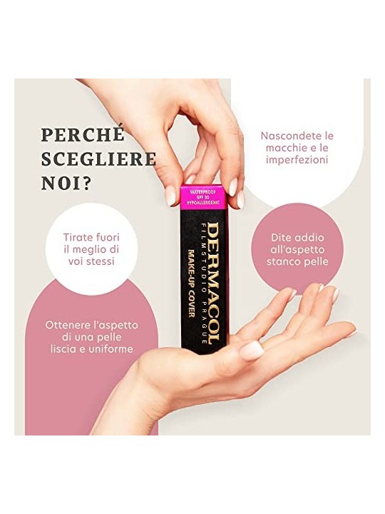 Fondotinta Dermacol Make-Up Cover Waterproof SPF30 30g 213