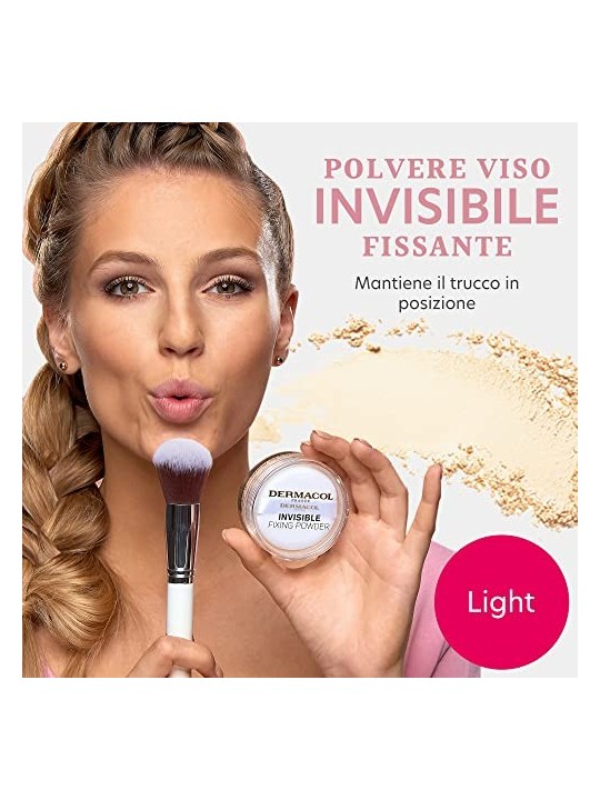 Dermacol Invisible Fixing Powder Polvere fondente leggera 135 g donna Light