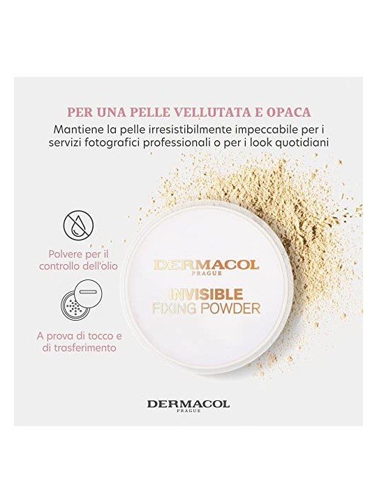 Dermacol Invisible Fixing Powder Polvere fondente leggera 135 g donna Light