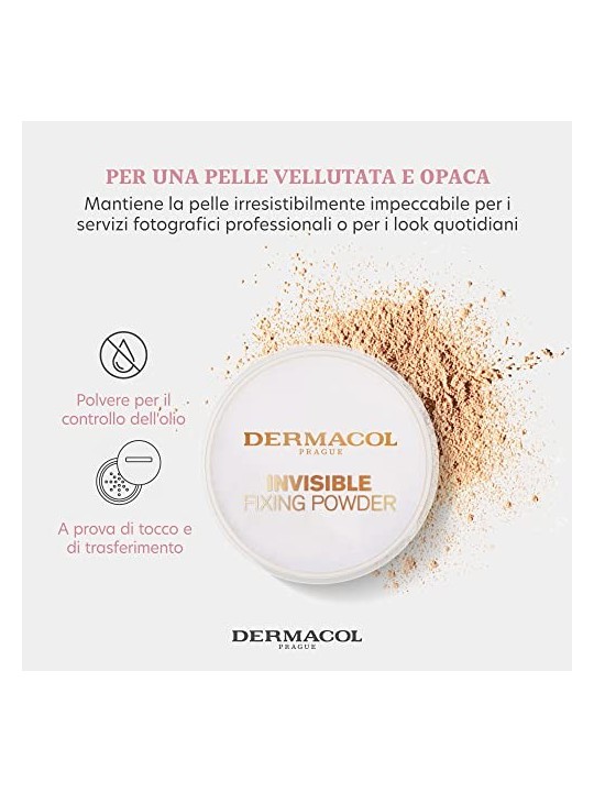 Dermacol Invisible Fixing Powder Polvere fondente leggera 135 g donna Natural