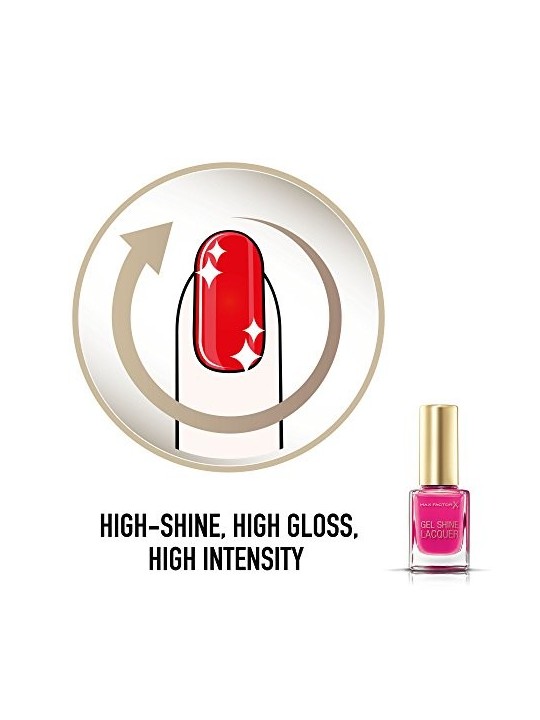 Max Factor Gel Shine Lacquer Smalto per unghie effetto gel 11ml 30 Rosa Scintillante Donna