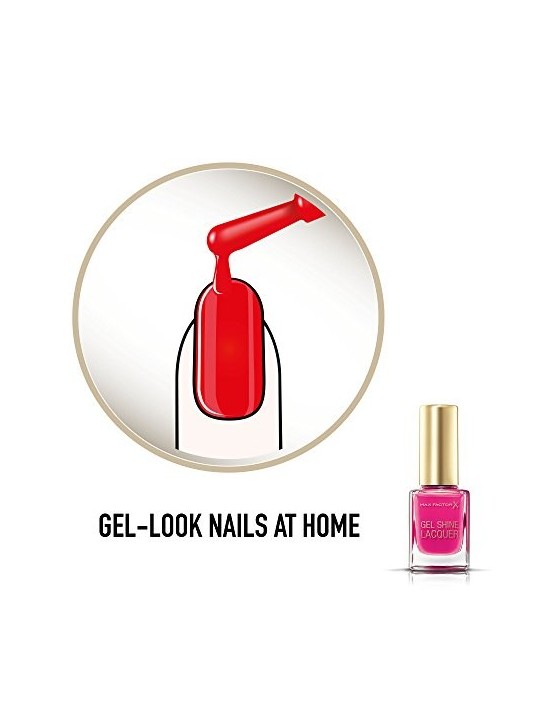 Max Factor Gel Shine Lacquer Smalto per unghie effetto gel 11ml 30 Rosa Scintillante Donna