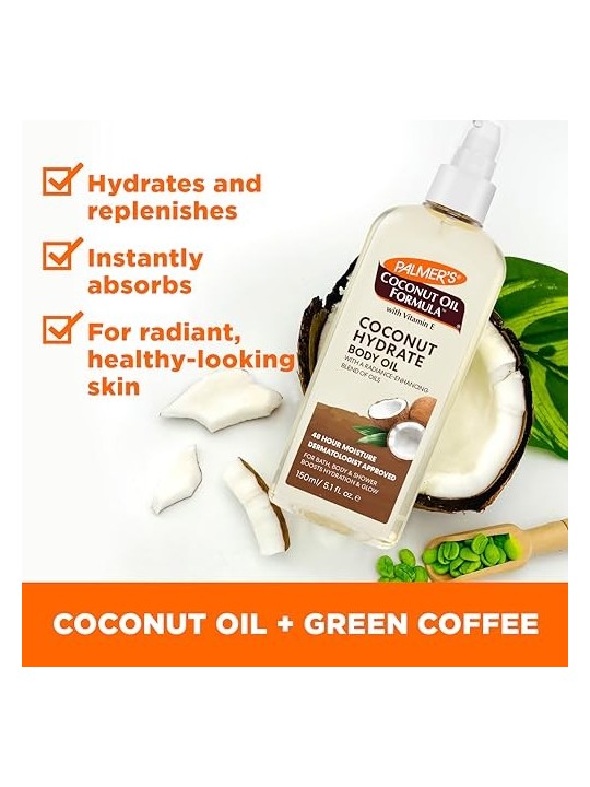 Olio per il corpo al cocco Palmer's 150ml
