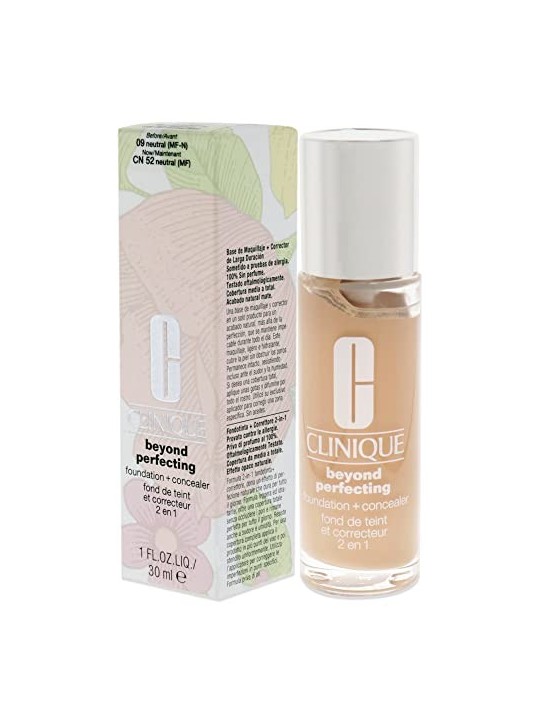 Beyond Perfecting Foundation  Concealer fondotinta altamente coprente e correttore in uno 09 Neutral 30ml
