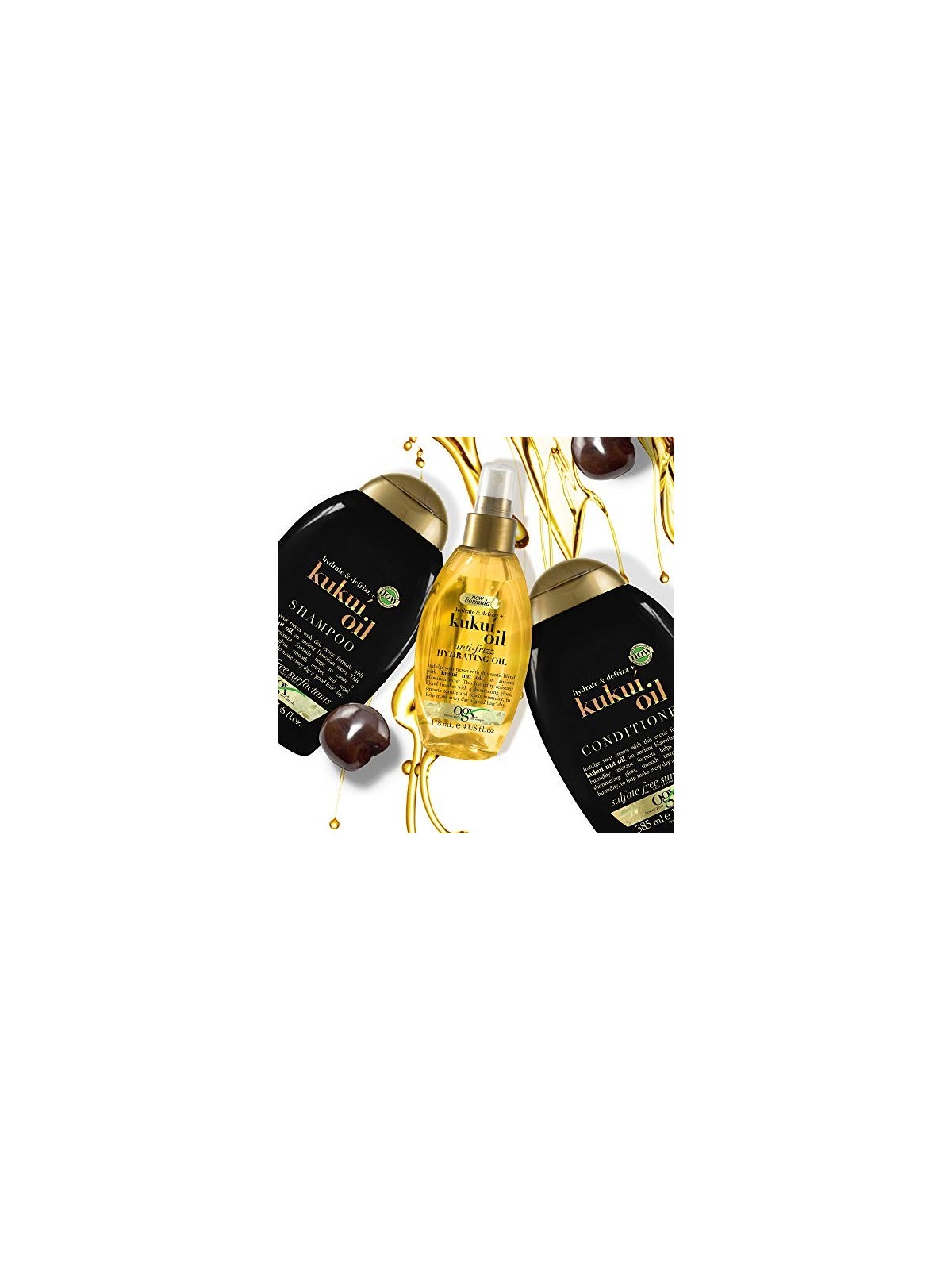 Shampoo AntiCrespo all'Olio di KUKUI 385ml Unisex