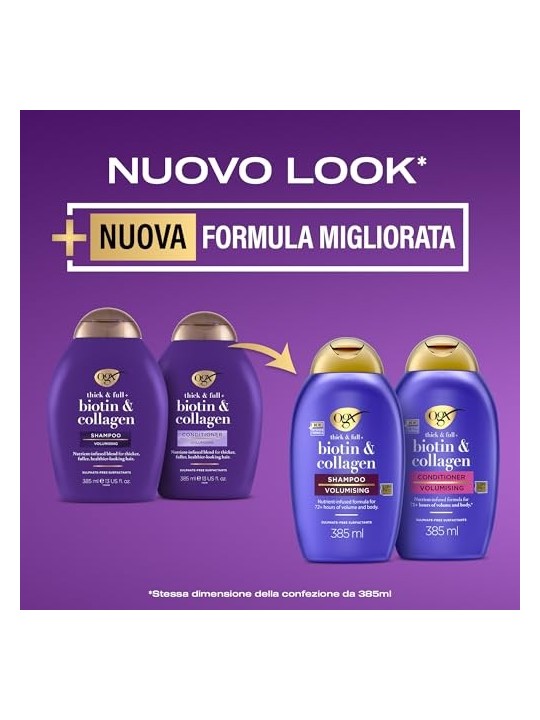 Balsamo Ogx Biotina e Collagene 385ml