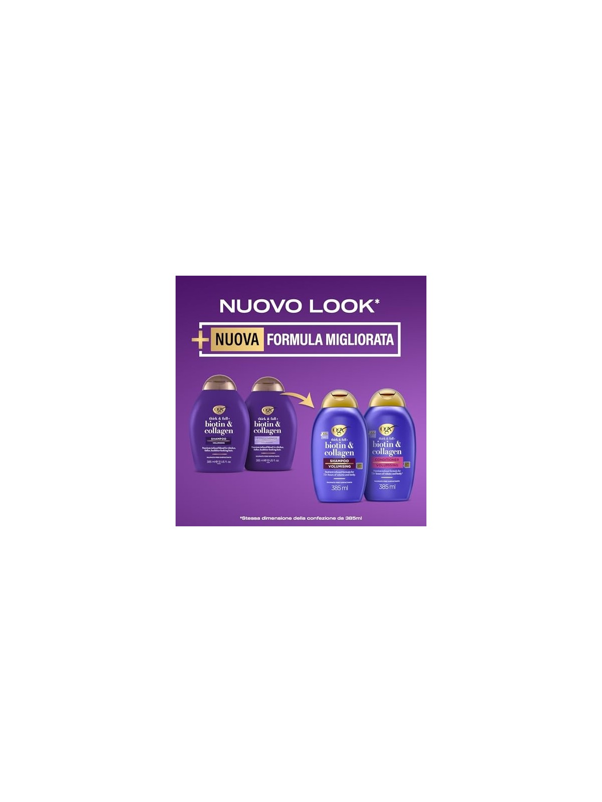 Balsamo Ogx Biotina e Collagene 385ml