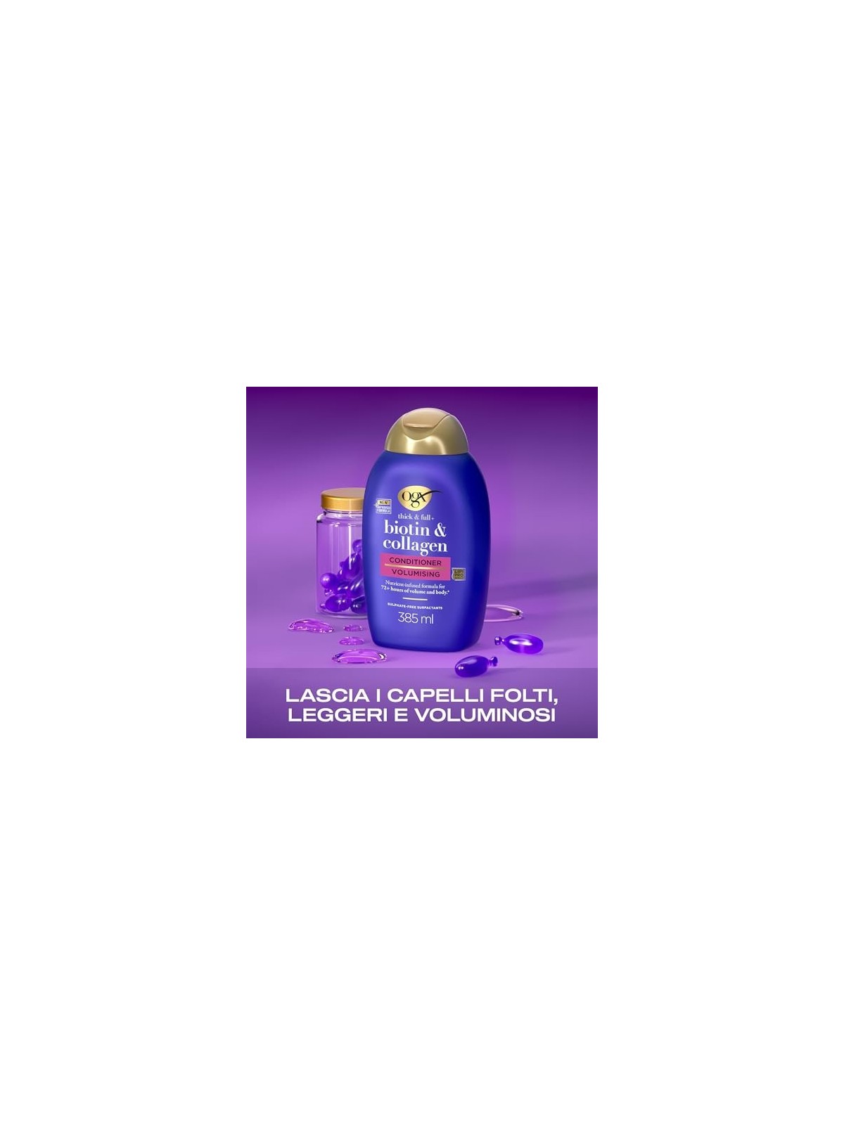 Balsamo Ogx Biotina e Collagene 385ml