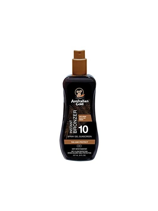 Australian Gold Spray Gel With Instant Bronzer Sunscr. SPF10 237ml