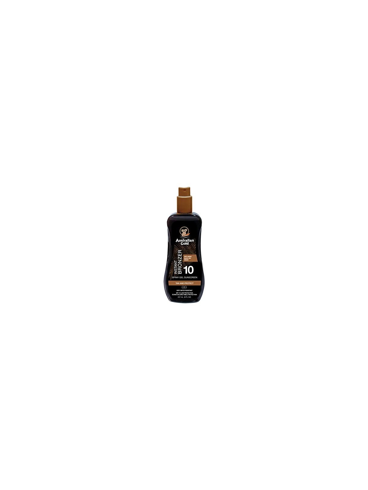 Australian Gold Spray Gel With Instant Bronzer Sunscr. SPF10 237ml