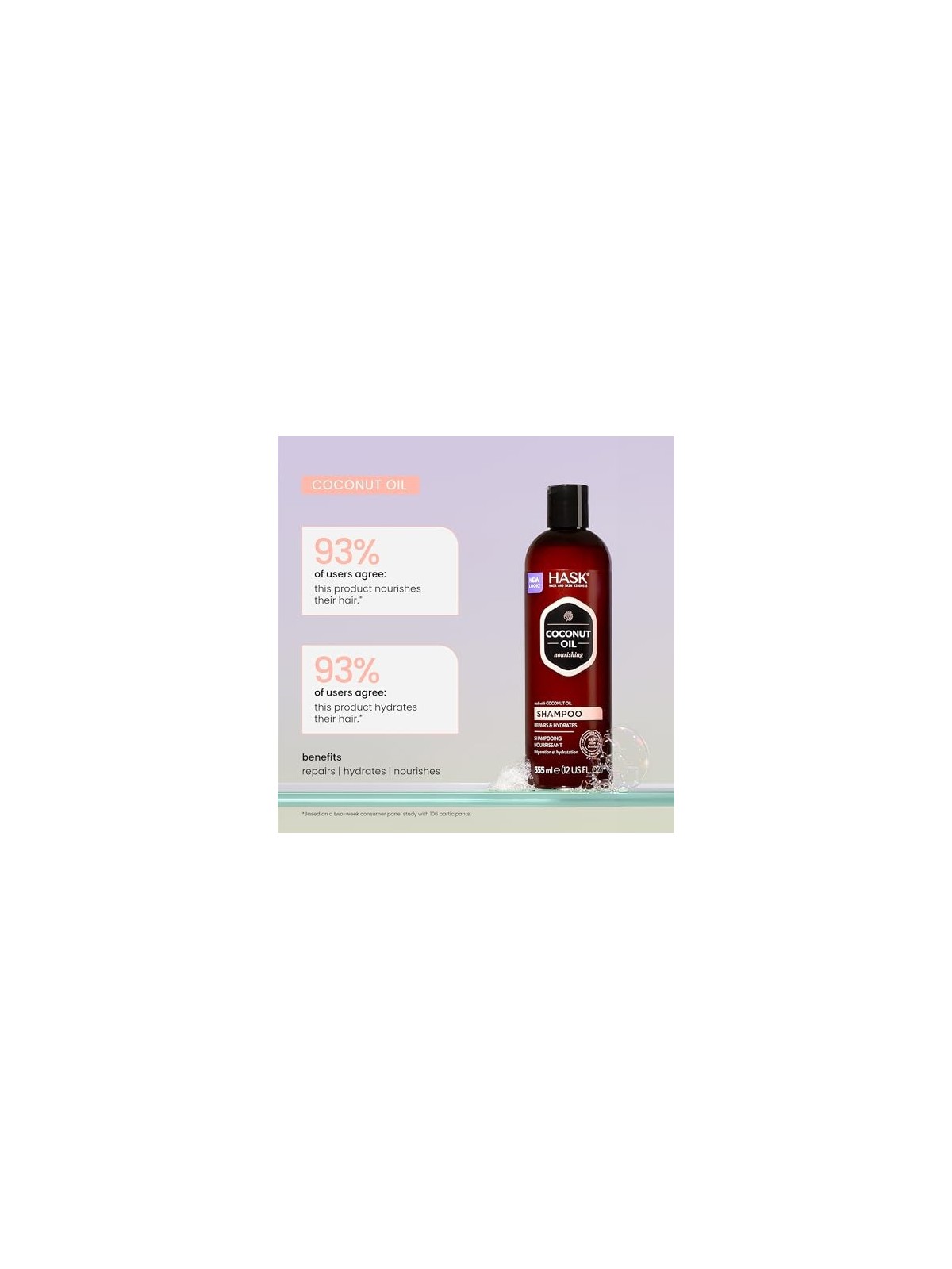Shampoo Nutriente Hask Monoi Olio di Cocco 355ml