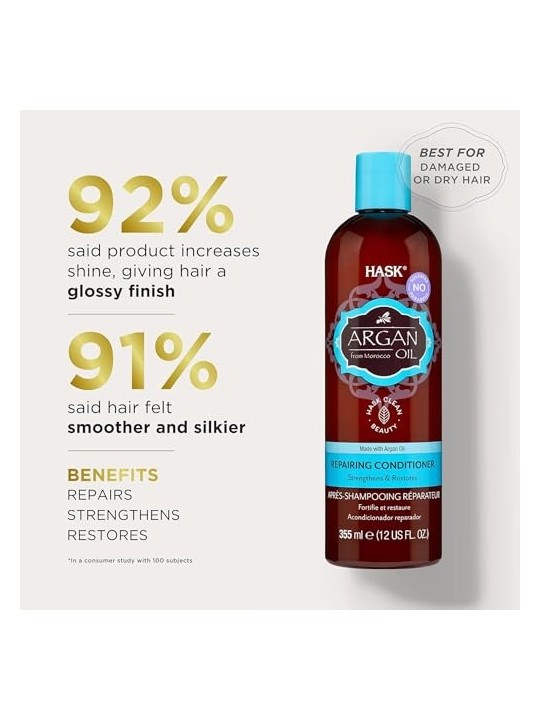 Hask Balsamo Riparatore allOLIO DI ARGAN 355ml unisex