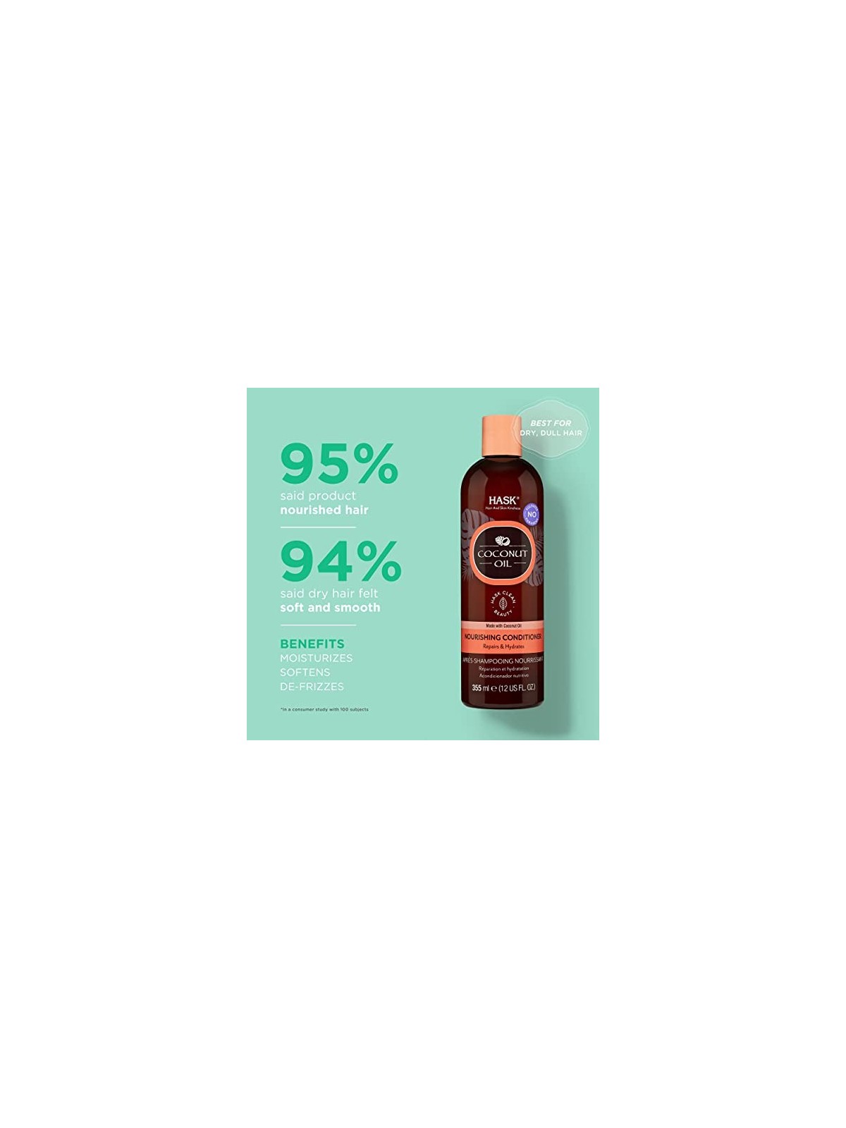 Balsamo Nutriente Hask Monoi Olio di Cocco 355ml