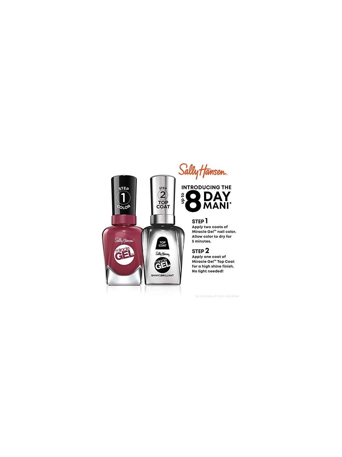 Sally Hansen Miracle Gel Smalto per Unghie 14 7 ml 460 Blacky O donna
