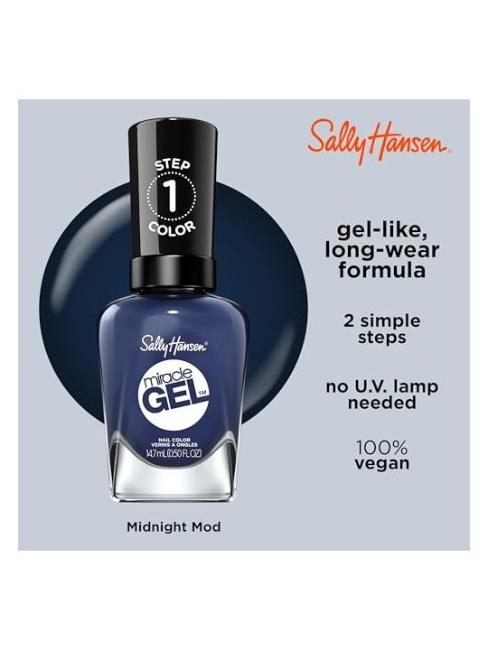Sally Hansen MIRACLE GEL 609mezzanotte mod donna