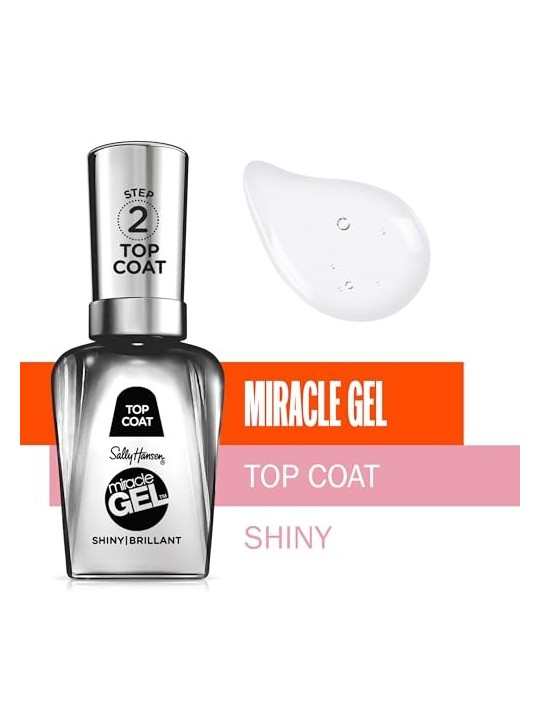 Sally Hansen Miracle Gel Top Coat per Unghie Lucide