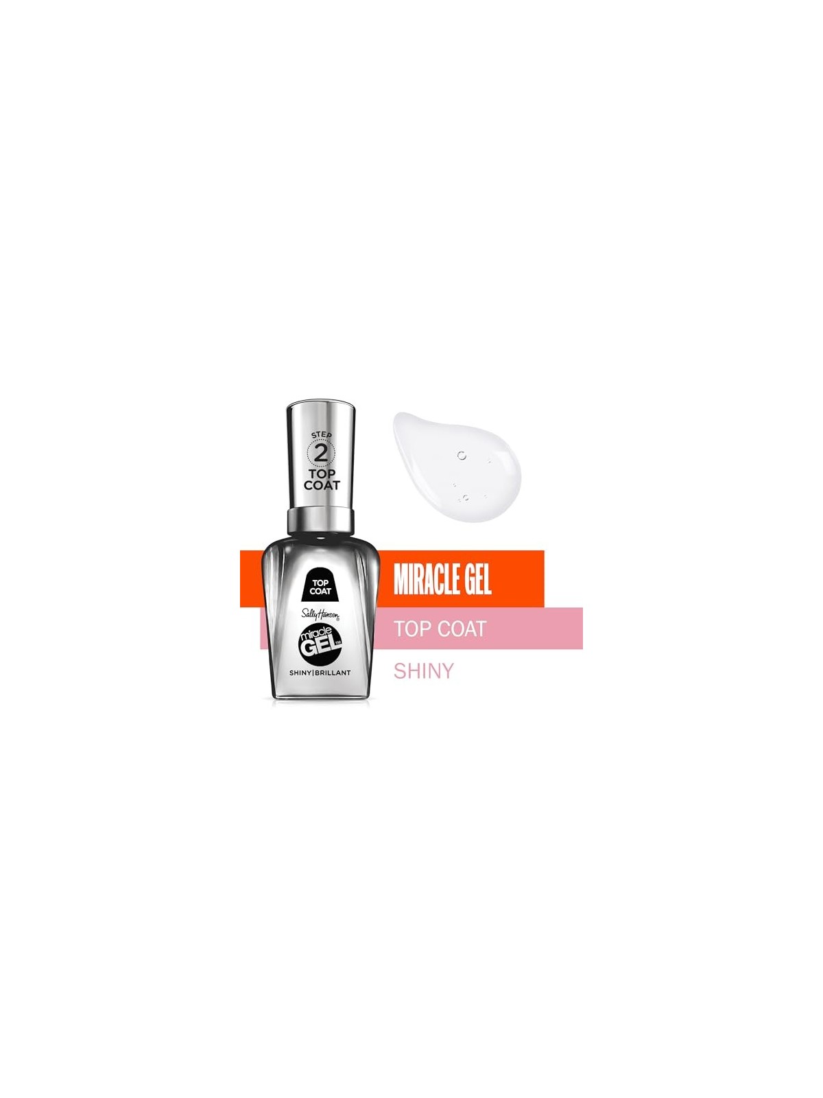 Sally Hansen Miracle Gel Top Coat per Unghie Lucide