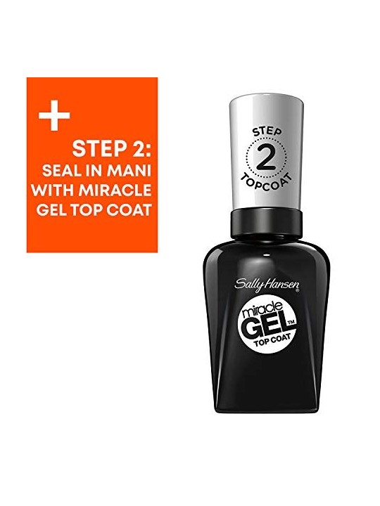 Sally Hansen Miracle Gel Smalto per Unghie 14 7 ml 444 Off Con Il Suo Rosso donna