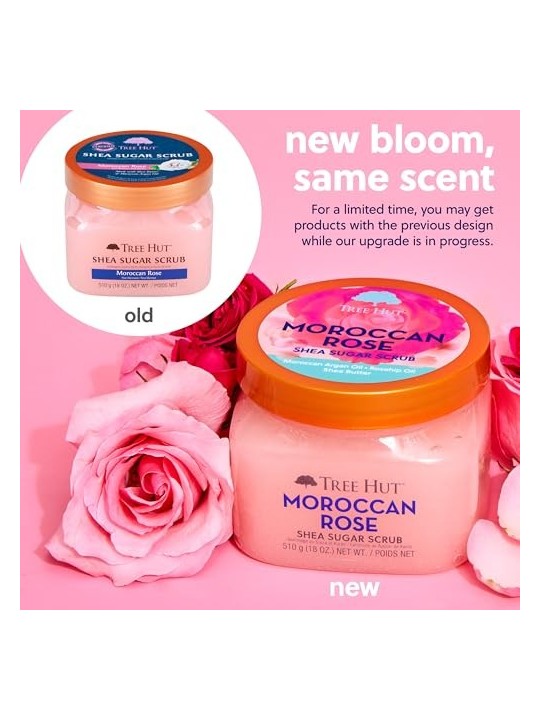 Tree Hut ESFOLIANTE con zucchero rosa del Marocco 510 gr unisex Tree Hut www.essenzetotalstyle.com 