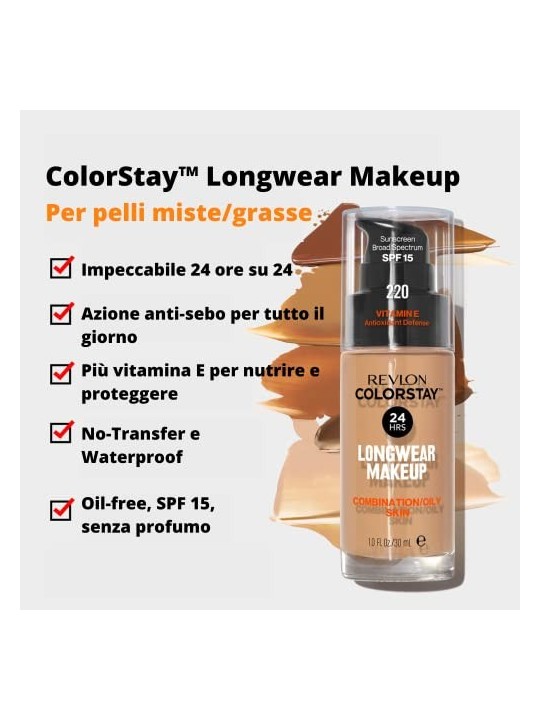 Fondotinta Revlon Professional Colorstay 24h SPF 15 True Beige