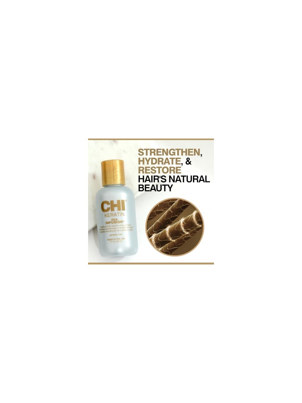 Farouk Systems Cura nutriente per capelli di seta con cheratina CHI infusione di seta alla cheratina donna 59ml