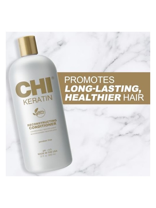 Farouk Systems Balsamo per ripristinare i capelli danneggiati CHI balsamo alla cheratina donna 946ml