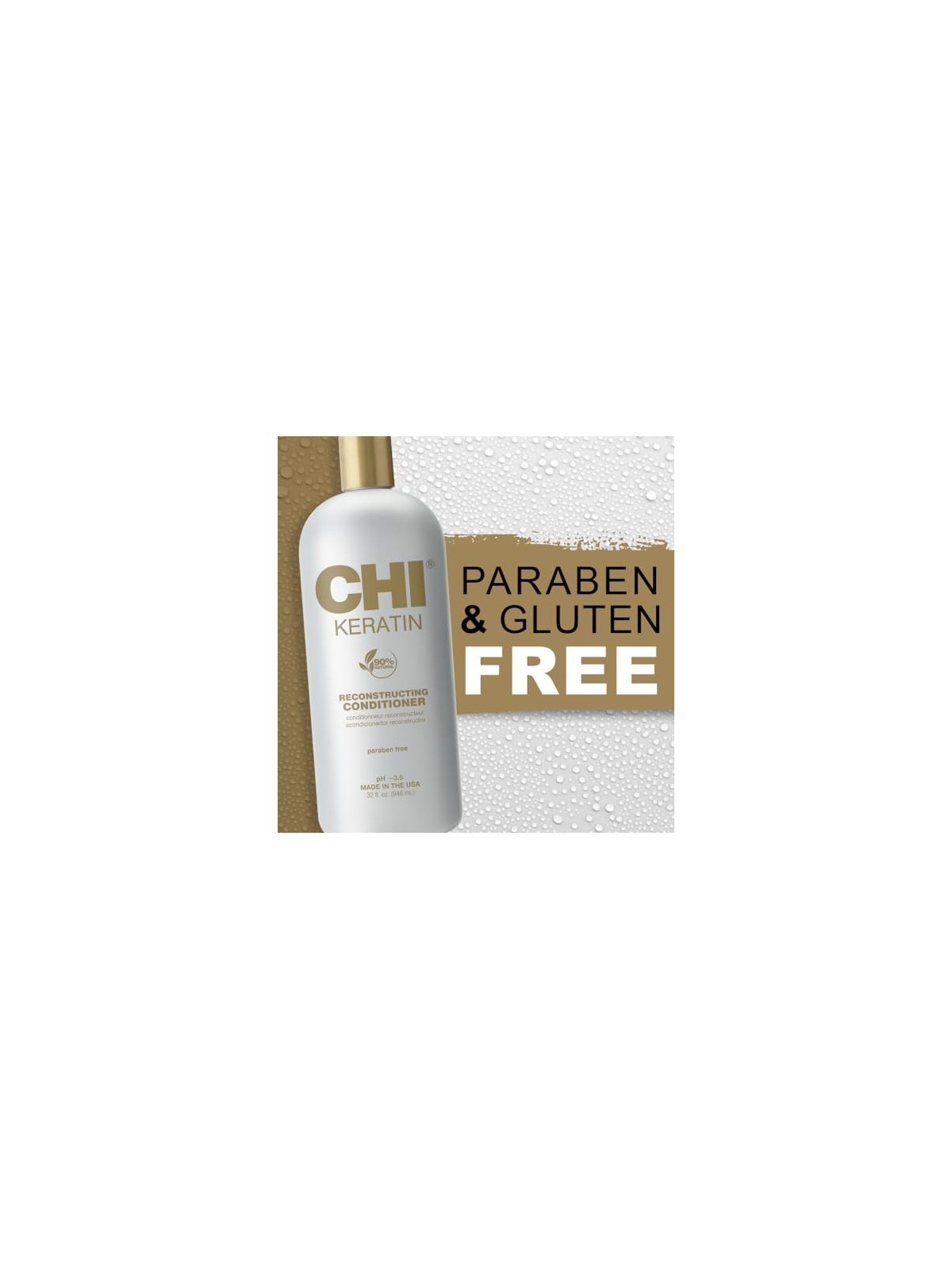 Farouk Systems Balsamo per ripristinare i capelli danneggiati CHI balsamo alla cheratina donna 946ml