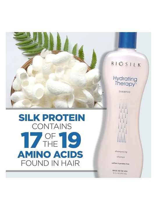 Farouk Systems Biosilk Terapia Idratante Shampoo per capelli secchi e danneggiati a base di Seta donna 355ml Farouk Systems www.