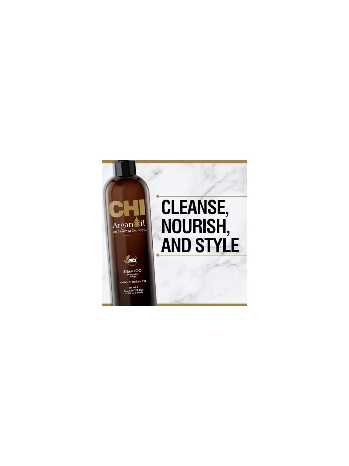 CHI Argan Oil Shampoo donna 340ml Sulfate & Paraben Free