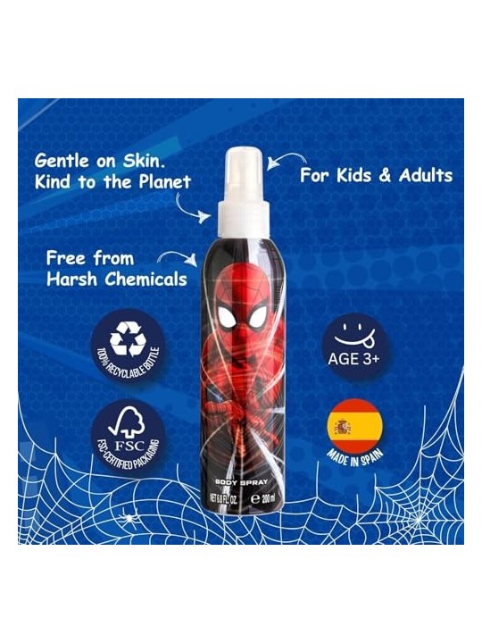 Marvel SPIDERMAN Profumo Fresco Spray 200ml unisex