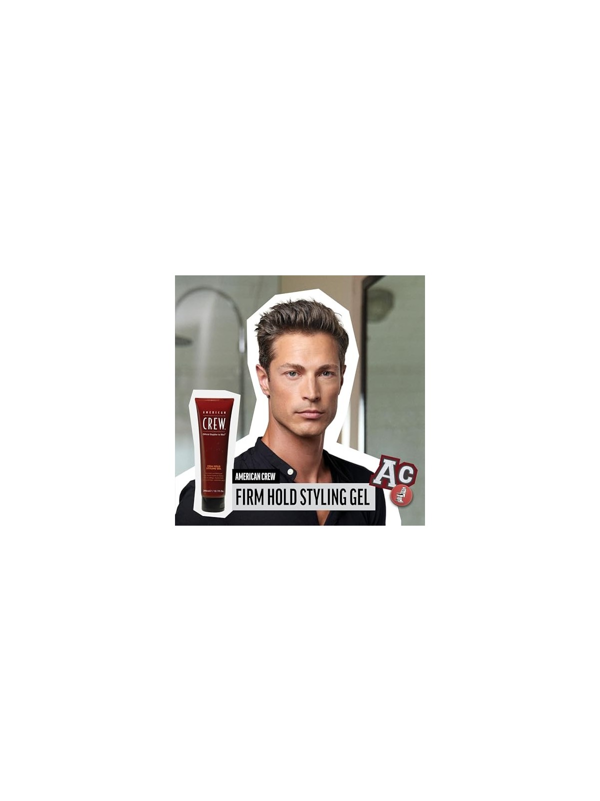 American Crew Gel modellante a tenuta ferma uomo 100ml
