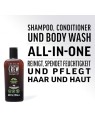 American Crew Tea Tree 3In1 Shampoo Conditioner & Body Wash uomo 450ml