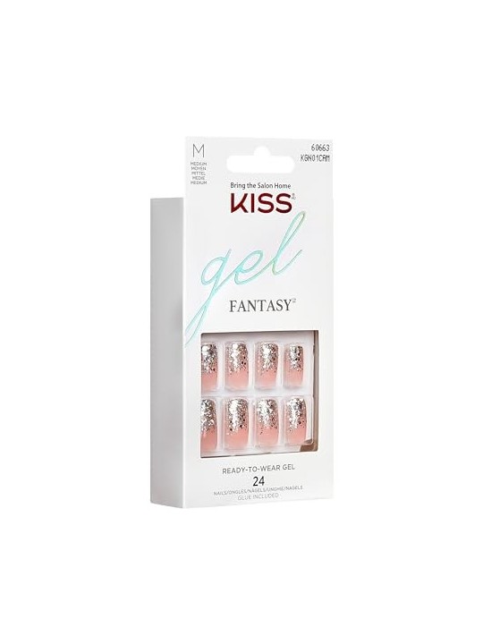 Kiss My Face 60663 Gel Fantasy Nails 24 pz Unghie gel donna