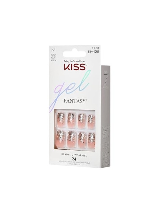 Kiss My Face 60663 Gel Fantasy Nails 24 pz Unghie gel donna