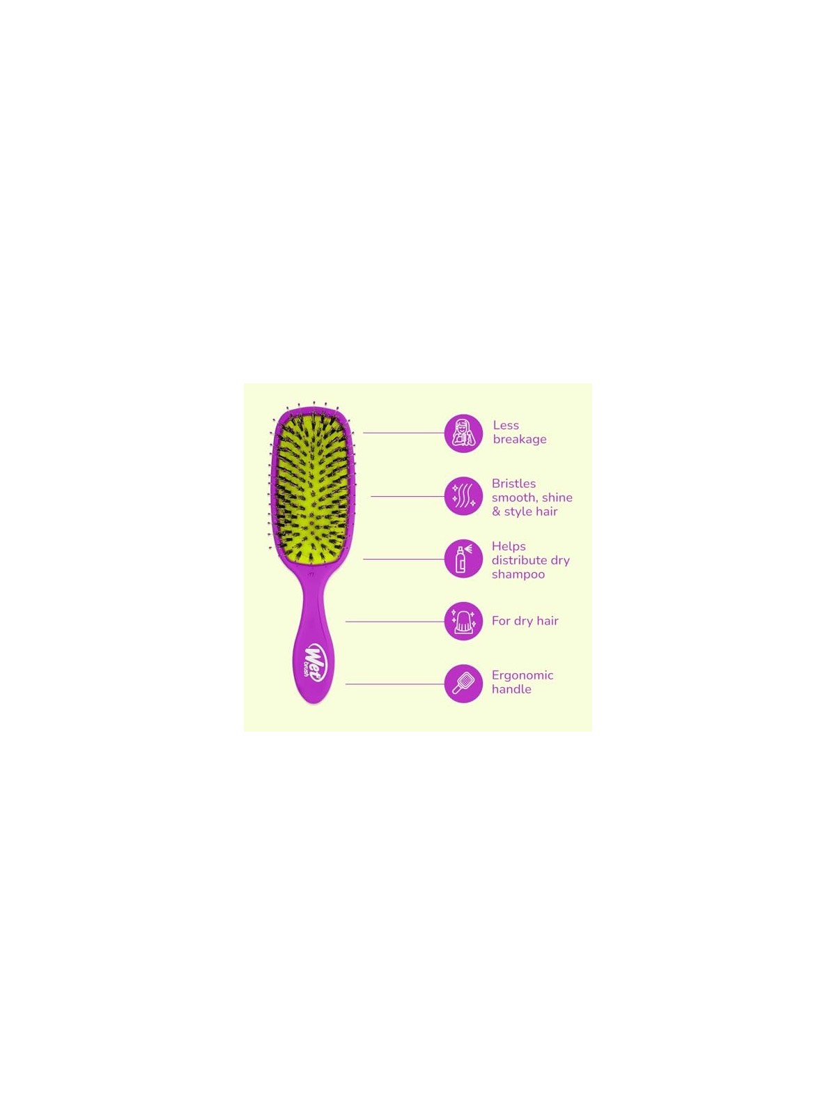 Wet Brush Spazzola per capelli Shine Enhancer Viola donna