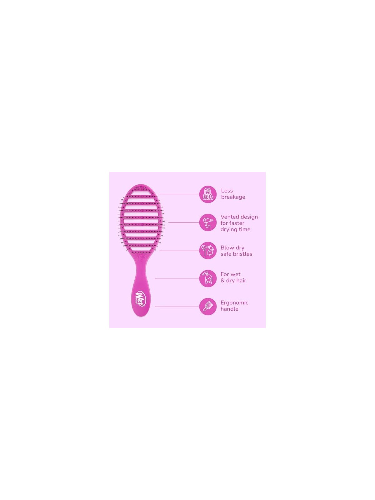 Wet Brush Speed Dry Hairbrush Purple