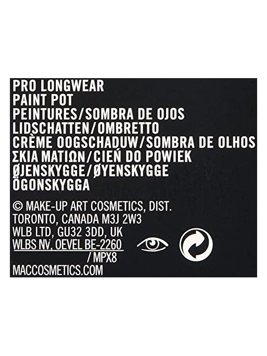 MAC Cosmetics Pro Longwear Vaso di Pittura di Lunga Durata Painterly 5g