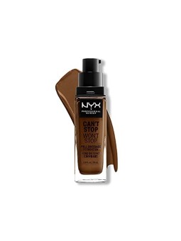 Nyx Professional Make Up NON PUO FERMARSI NON SMETTERA fondotinta copertura totale nwalnut unisex 30ml