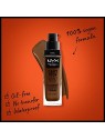 Nyx Professional Make Up NON PUO FERMARSI NON SMETTERA fondotinta copertura totale nwalnut unisex 30ml