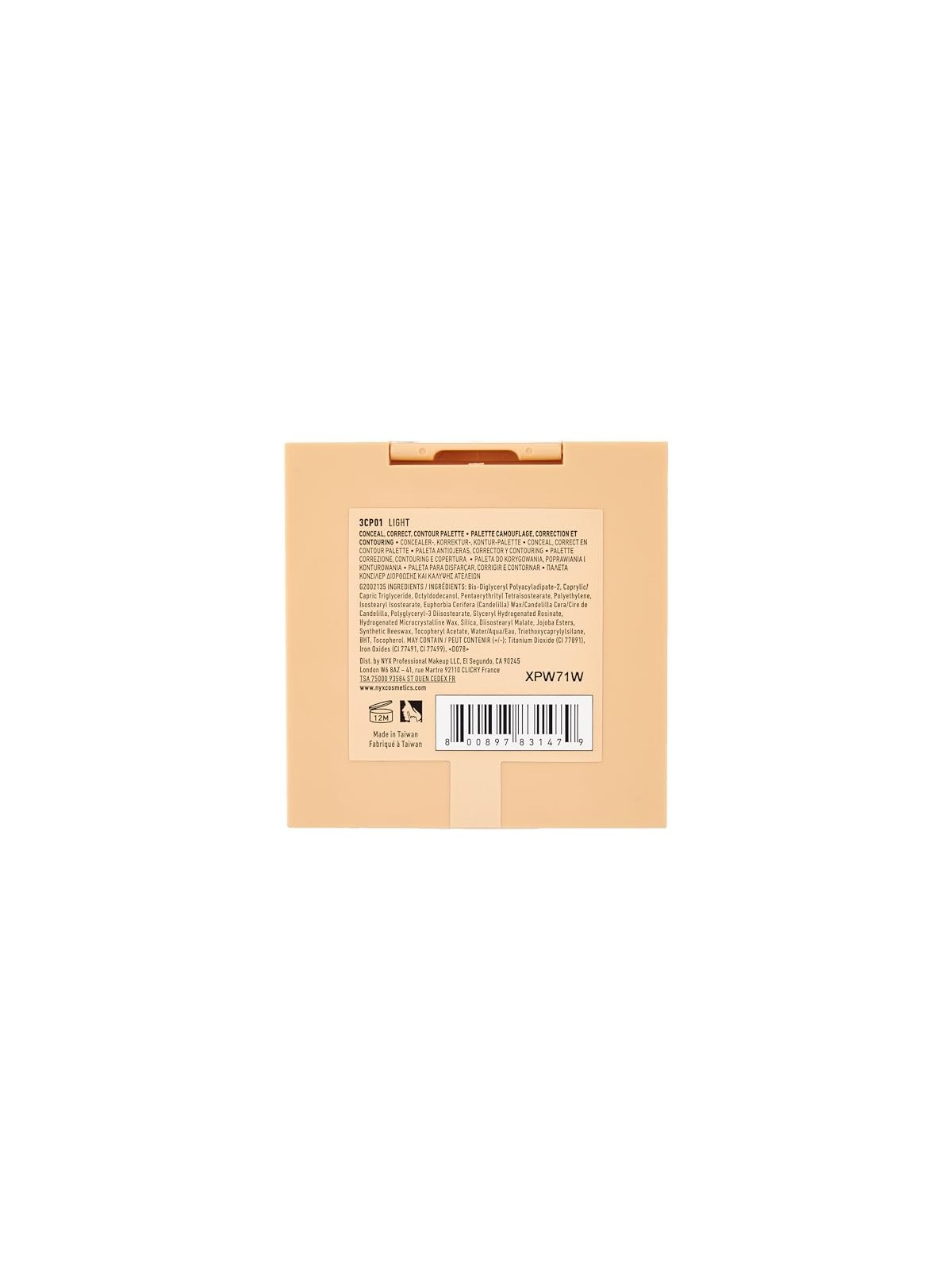 Nyx Professional Make Up CORRETTIVO CORRETTO CONTOUR luce 6x15 unisex