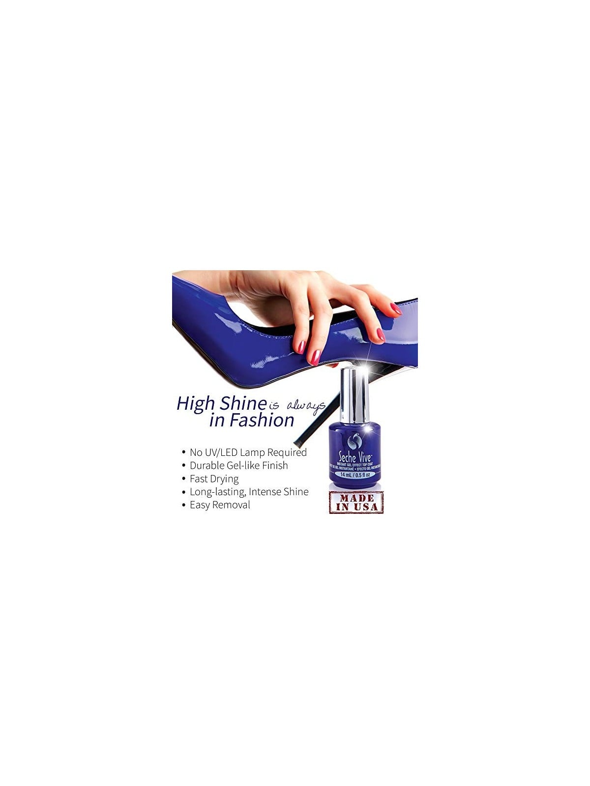 Seche VIVE Instant Gel Effect Top Coat 14ml
