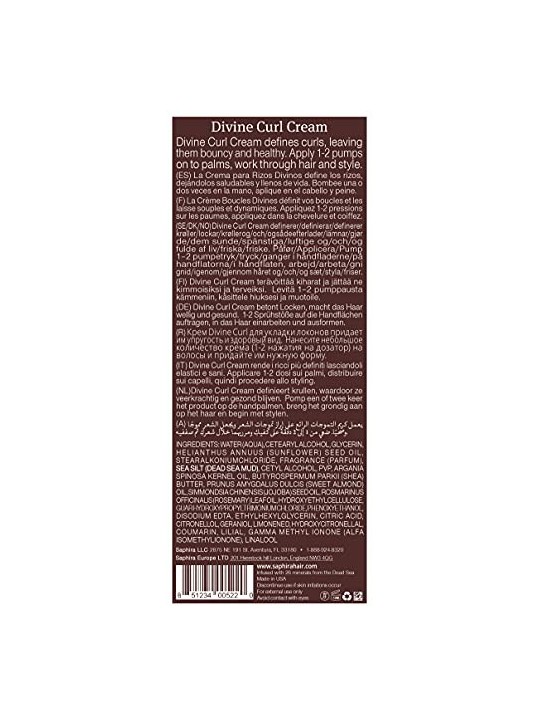 Crema Capelli Cheratina Definizione Ricci 250ml