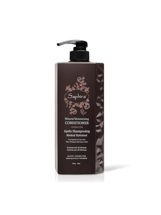 Saphira Mineral Balsamo per Capelli Senza Parabeni per Idratazione 1000ml donna
