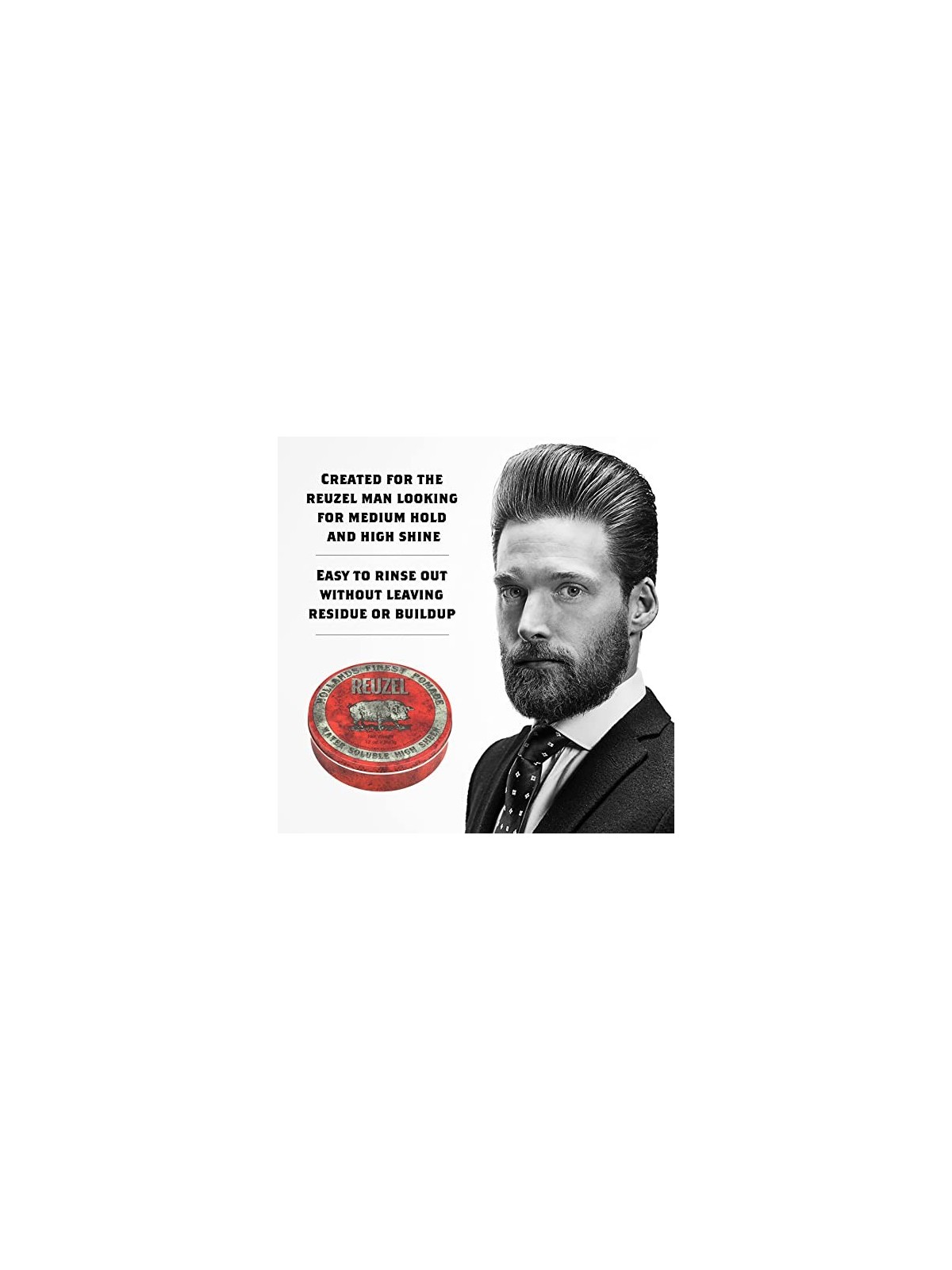 Reuzel Red Pomade Water Soluble High Sheed Pomata per capelli donna 3400g