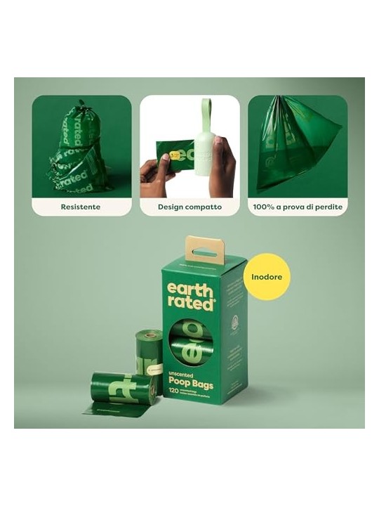 Earth Rated ROLLOS refill bags unscented