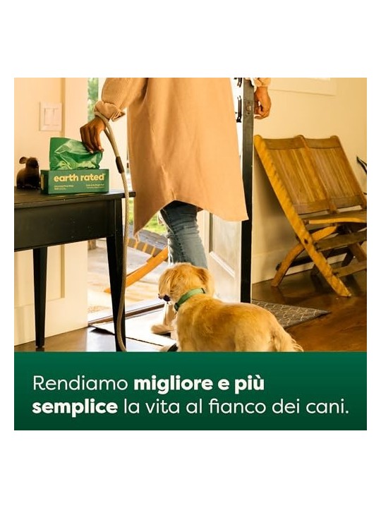 Earth Rated ROLLO sacchetto per animali domestici distributore senza profumo 300 unit unisex