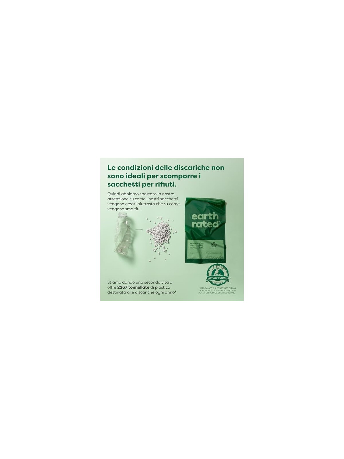 Earth Rated ROLLO sacchetto per animali domestici distributore senza profumo 300 unit unisex
