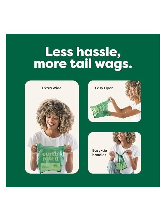 Earth Rated Busta ASAS per Animali Domestici Non Profumata 120 Unit Unisex