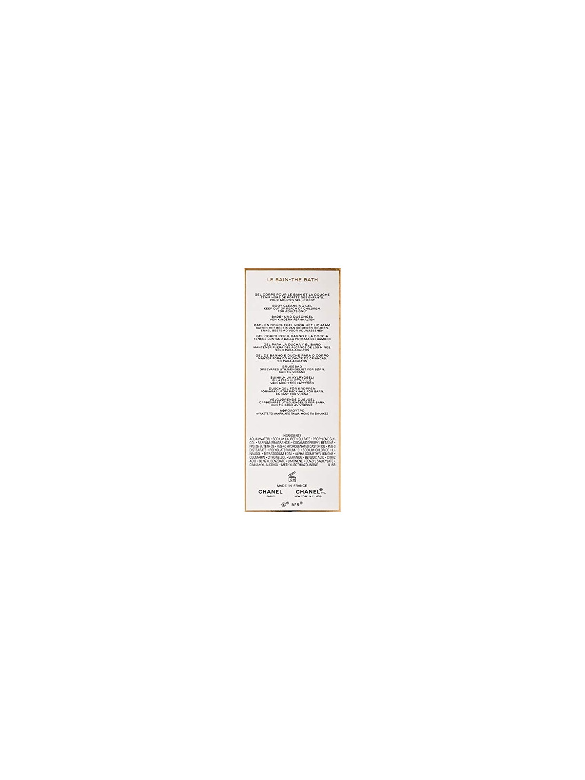 Chanel No 5 Le Gel De Bain donna 200ml