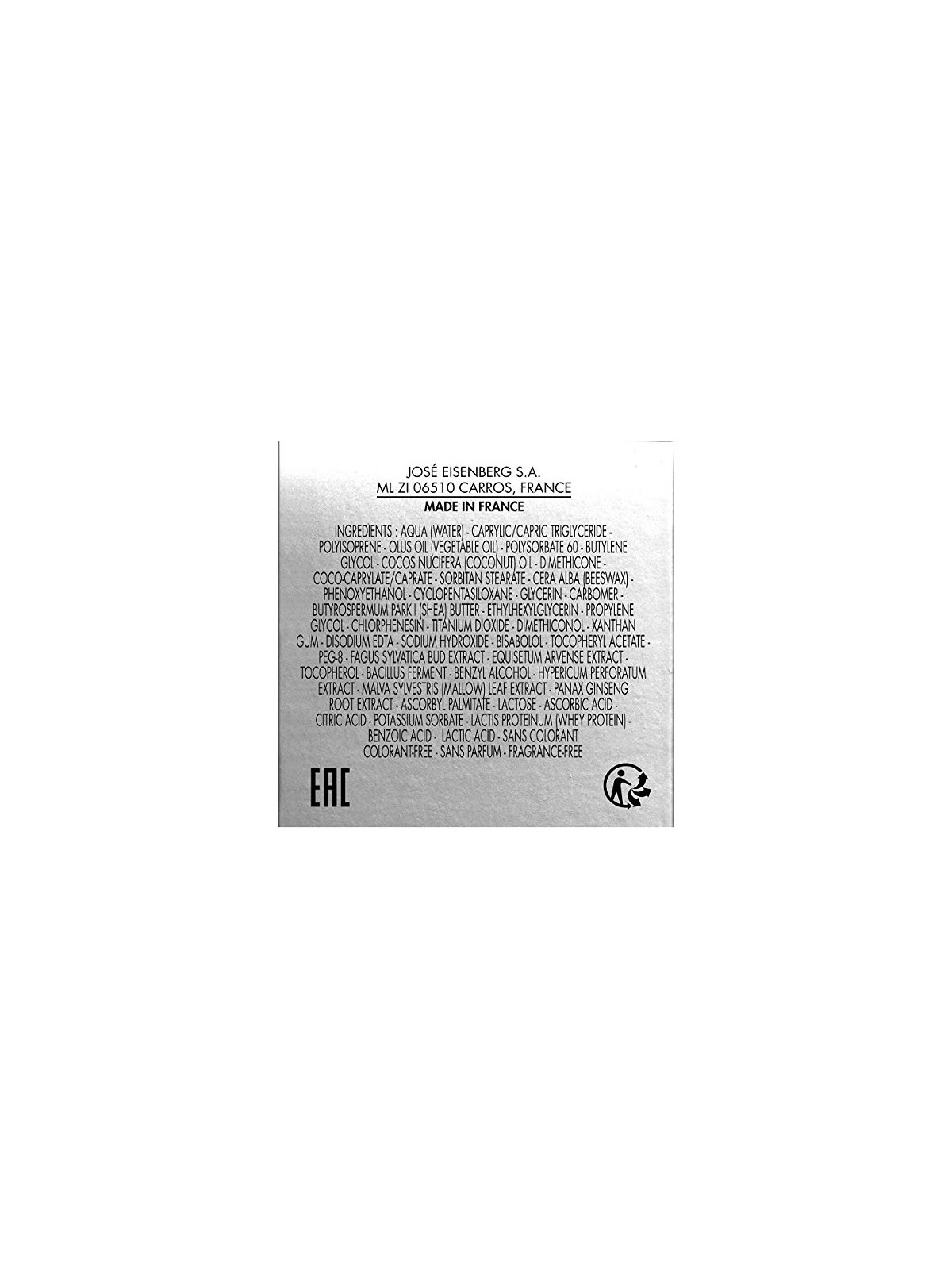 Eisenberg Crema Contorno Antirughe Excellence Creme Somptueuse Anti Rides Intense 30 ml donna
